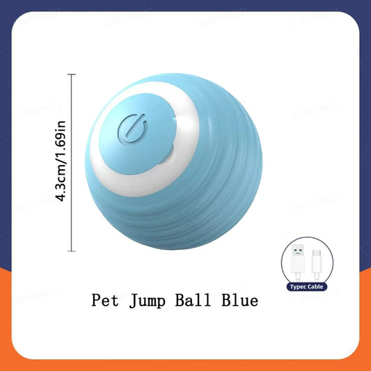 Interactive USB Rechargeable Dog and Cat Toy Ball - Bouncing Fun for Endless Play!