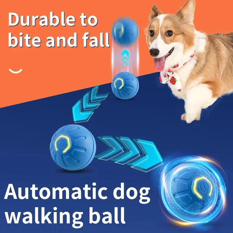 Interactive USB Rechargeable Dog and Cat Toy Ball - Bouncing Fun for Endless Play!
