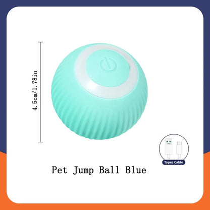 Interactive USB Rechargeable Dog and Cat Toy Ball - Bouncing Fun for Endless Play!
