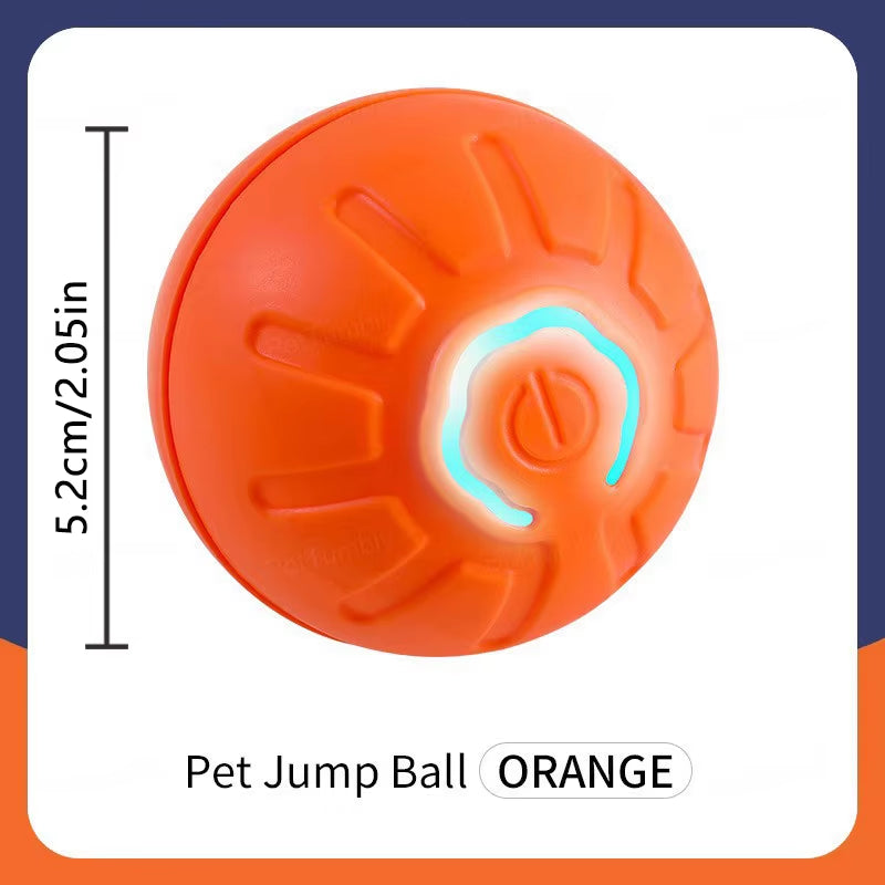 Interactive USB Rechargeable Dog and Cat Toy Ball - Bouncing Fun for Endless Play!