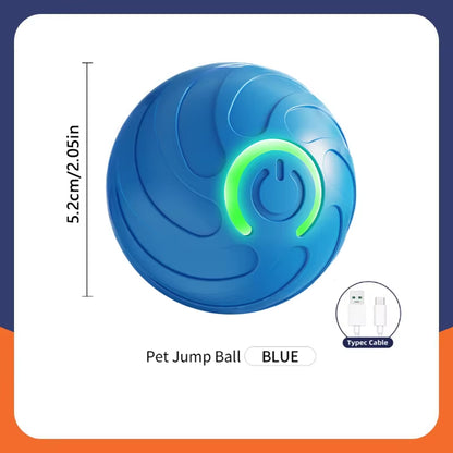 Interactive USB Rechargeable Dog and Cat Toy Ball - Bouncing Fun for Endless Play!