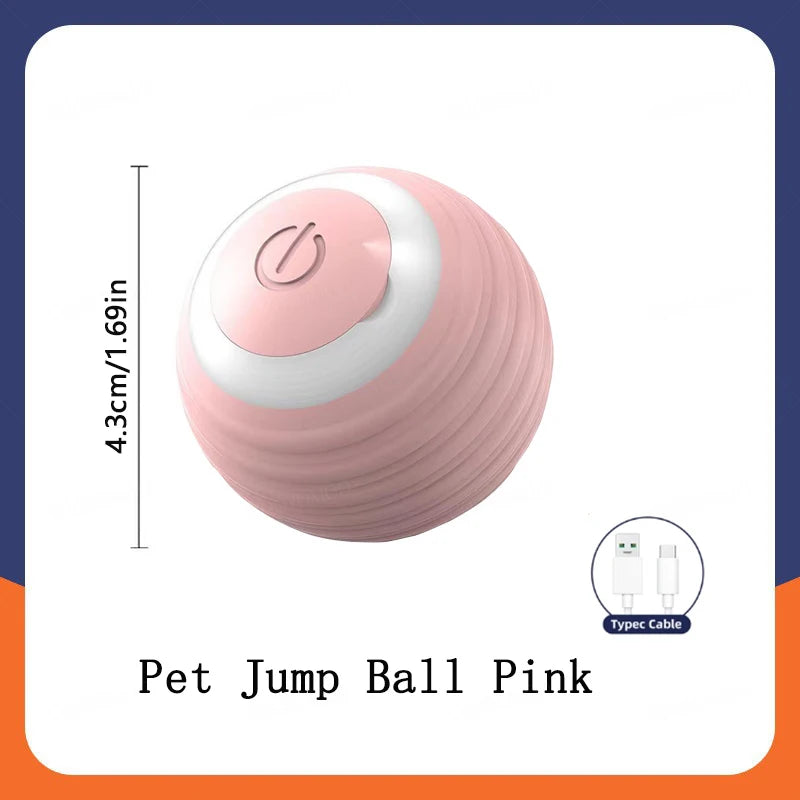 Interactive USB Rechargeable Dog and Cat Toy Ball - Bouncing Fun for Endless Play!