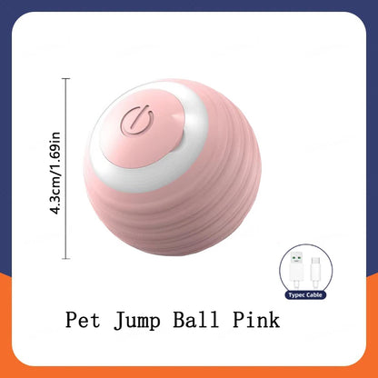 Interactive USB Rechargeable Dog and Cat Toy Ball - Bouncing Fun for Endless Play!