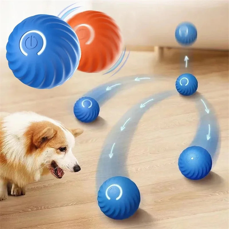 Interactive USB Rechargeable Dog and Cat Toy Ball - Bouncing Fun for Endless Play!