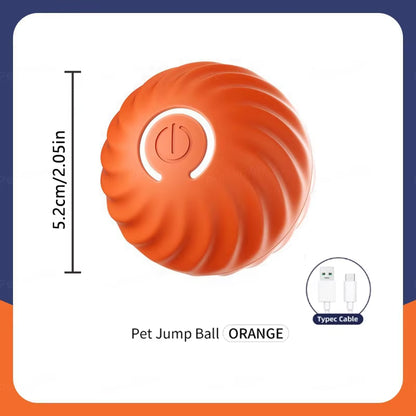Interactive USB Rechargeable Dog and Cat Toy Ball - Bouncing Fun for Endless Play!