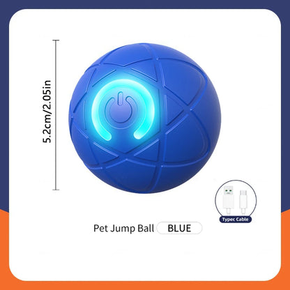 Interactive USB Rechargeable Dog and Cat Toy Ball - Bouncing Fun for Endless Play!