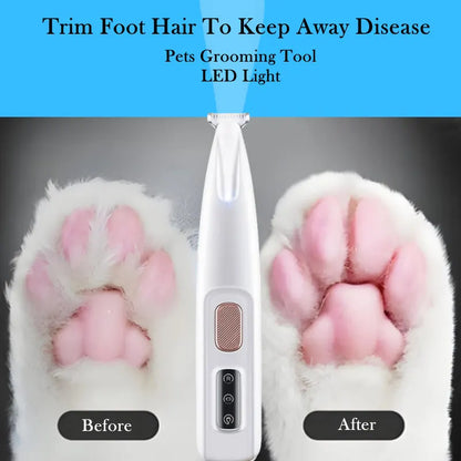 Ultimate Pet Grooming Set: Electric Clipper with LED Light for Effortless Grooming of Dogs and Cats
