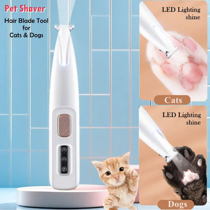 Ultimate Pet Grooming Set: Electric Clipper with LED Light for Effortless Grooming of Dogs and Cats