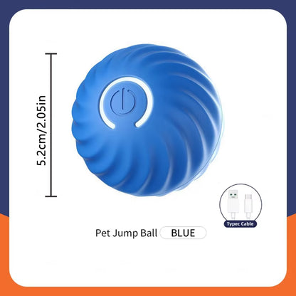 Interactive USB Rechargeable Dog and Cat Toy Ball - Bouncing Fun for Endless Play!